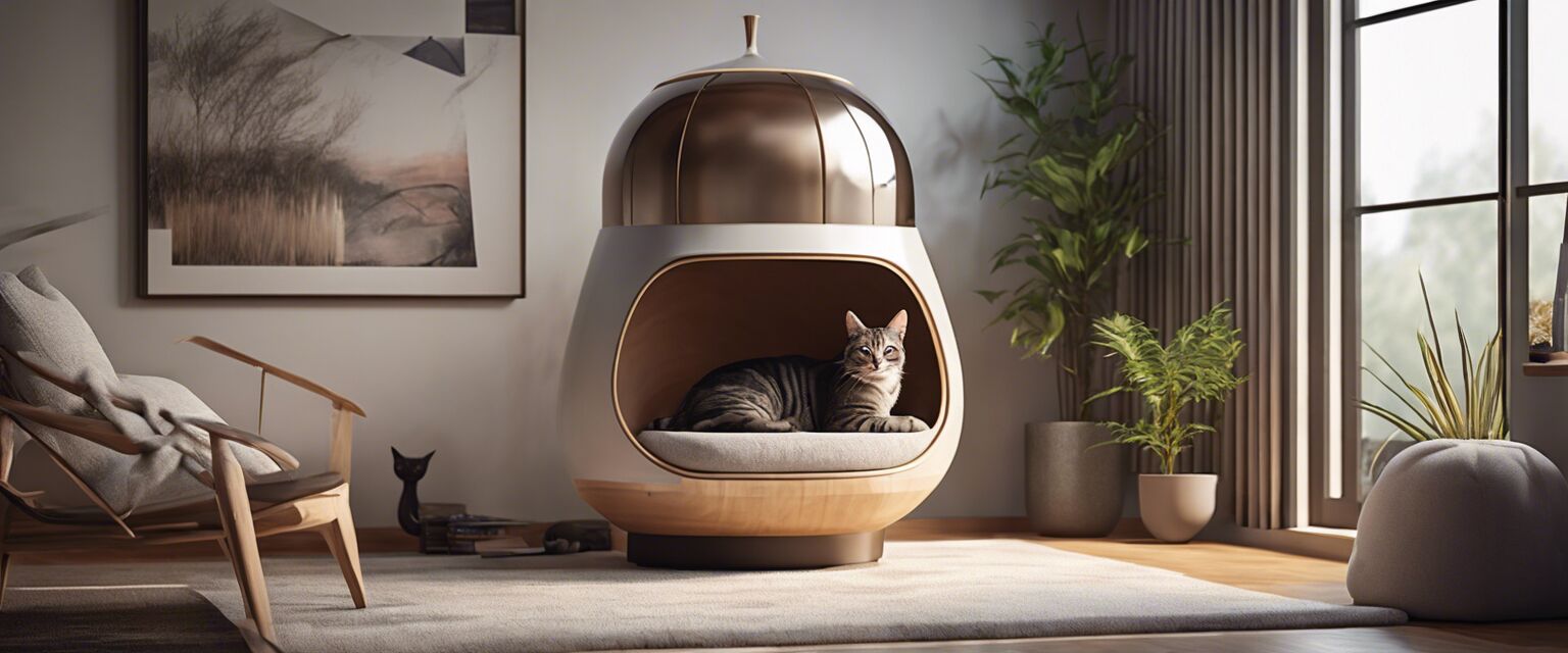 Modern space-saving cat furniture