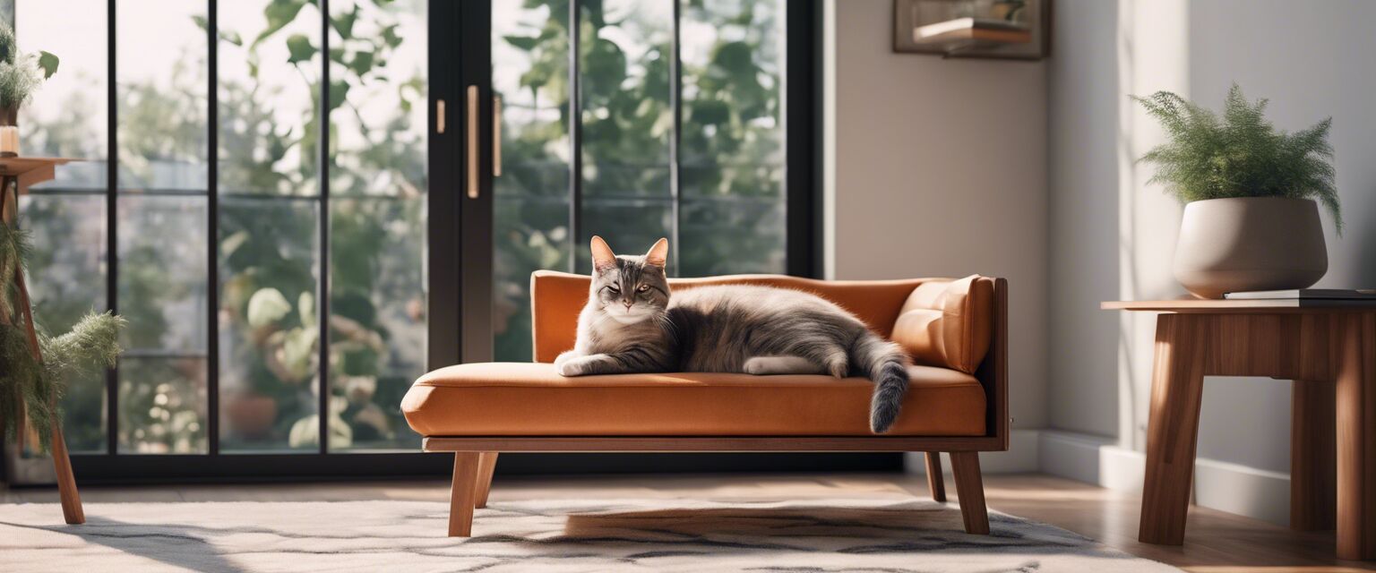 Stylish lounge for cats